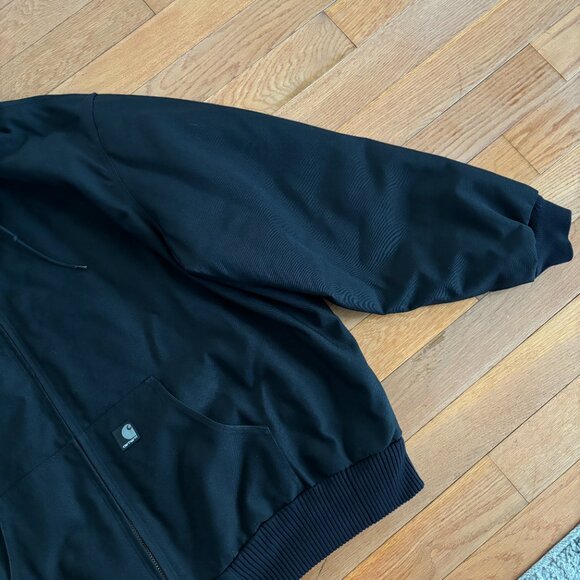 Carhartt Jacket 4XL Tall Arctic Quilted Black J133 Nylon Canvas Extremes Coat - Picture 6 of 13